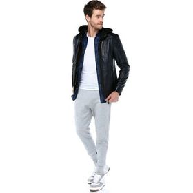 Dericlub E-1055 Lacivert Deri Erkek Mont