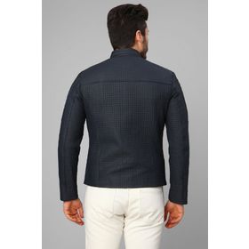 Dericlub E-1055 Lacivert Deri Erkek Mont