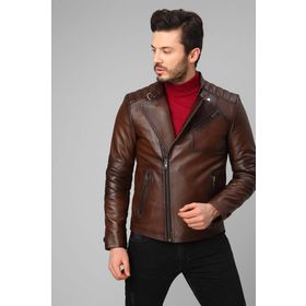 Dericlub E-1087 Camel Erkek Deri Mont