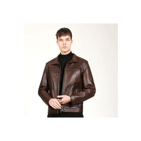 Dericlub E-1091 Siyah Deri Erkek Mont