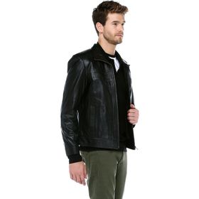Dericlub E-1091 Siyah Deri Erkek Mont
