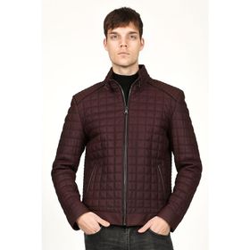 Dericlub E-1203 Bordo Gerçek Deri Erkek Kaban