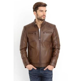 Dericlub E-502 Camel Erkek Deri Mont