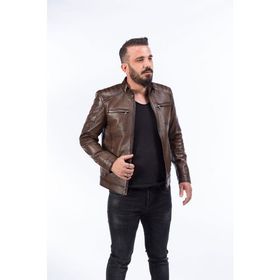 Dericlub E-502 Camel Erkek Deri Mont