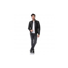 Dericlub E-502 Siyah Erkek Deri Mont