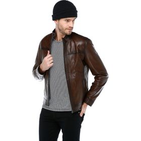 Dericlub E-916 Siyah Deri Erkek Mont