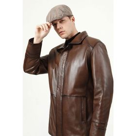 Dericlub E-992 Camel Deri Erkek Kaban