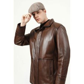 Dericlub E-992 Camel Deri Erkek Kaban