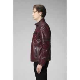 Dericlub E2214 Bordo Jumbo Gerçek Deri Erkek Mont