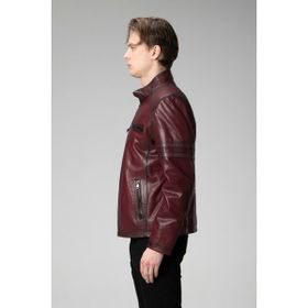 Dericlub E2214 Bordo Jumbo Gerçek Deri Erkek Mont