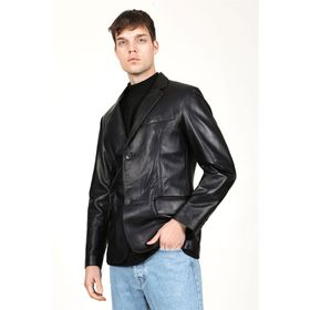 Dericlub E2246 Gerçek Deri Erkek Blazer Ceket