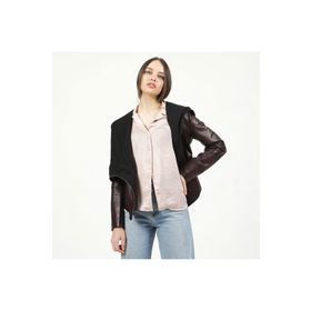 Dericlub YB-090 Gerçek Deri Siyah Kadın Ceket