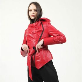 Dericlub YB-090 Kırmızı Deri Kadın Ceket