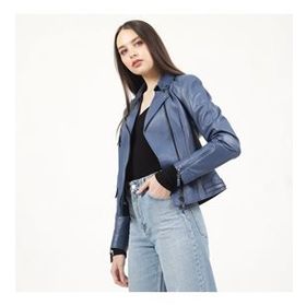 Dericlub YB-2039 Gerçek Deri Camel Antik Kadın Mont