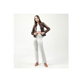 Dericlub YB-2085 Gerçek Deri Camel Antik Kadın Mont
