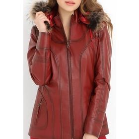 Dericlub YB-2096 Bordo Kadın Kaban