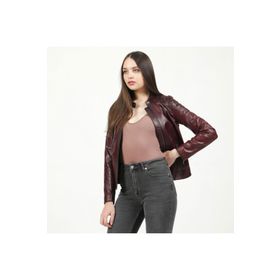 Dericlub YB-2156 Gerçek Deri Camel Antik Kadın Mont
