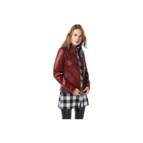 Dericlub YB2043 Bordo Kadın Mont