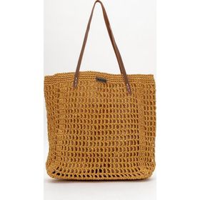 Dericlub Zy 25002 Kahverengi Kadın Hasır El Yapımı Omuz Çantası