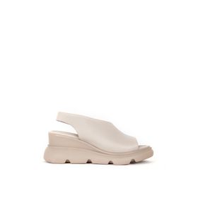 Dericlub ZY 7712 Gri Kadın Bantlı Dolgu Taban Comfort Günlük Sandalet