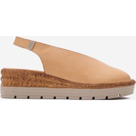 Dericlub ZY 8094 Karamel Dolgu Topuk Comfort Günlük Kadın Sandalet