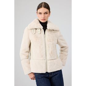 Derimod 23WGD5034FF Sevilla Kadın Bej Teddy Mont