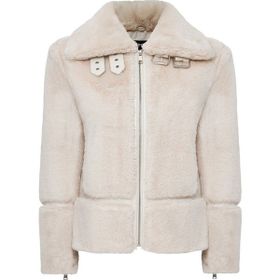 Derimod 23WGD5034FF Sevilla Kadın Bej Teddy Mont