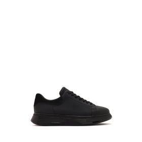 Derimod 24SFD641318 Siyah Bağcıklı Kalın Tabanlı Deri Erkek Sneaker
