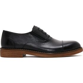 Derimod 24WFD6013FT Erkek Siyah Bağcıklı Deri Casual Ayakkabı