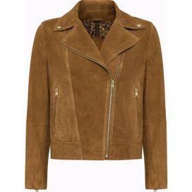 Derimod 24WGD528210 Alba Kadın Camel Biker Süet Deri Ceket