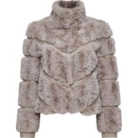 Derimod 24WGP5019FF Melrose Kadın Vizon Teddy Deri Mont