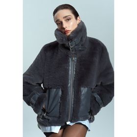 Derimod 24WGP5231FF Kitzbuhel Kadın Gri Teddy Mont