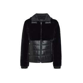Derimod 24WGP5288FF Alabama Kadın Siyah Kapüşonlu Teddy Mont