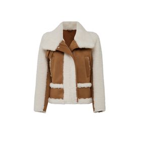 Derimod 24WGP5292FF Kaprun Bej Kısa Teddy Kadın Mont