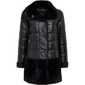Derimod 24WGP5295FF Avoriaz Kadın Siyah Teddy Deri Kaban