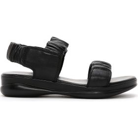 Derimod 25SFD150818 Siyah Deri Comfort Kadın Sandalet