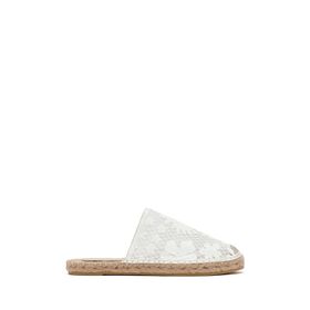 Derimod 25SFD20626F Kadın Krem Desenli Espadril Terlik