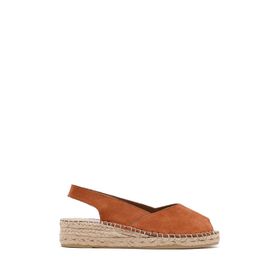 Derimod 25SFD206710 Kadın Turuncu Süet Espadril Sandalet
