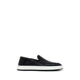 Derimod 25SFD6309FT Siyah Erkek Deri Loafer