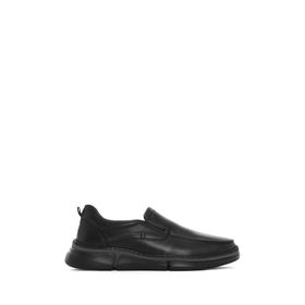 Derimod 25SFD642218 Erkek Siyah Deri Comfort Loafer