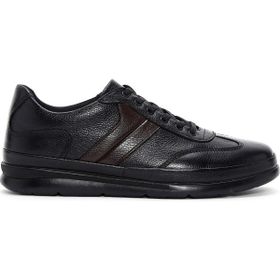 Derimod 25SFD6743FT Erkek Siyah Bağcıklı Deri Casual Ayakkabı