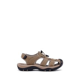 Derimod 25SFD695914 Bej Deri Outdoor Erkek Sandalet