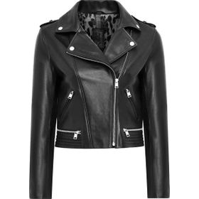 Derimod 25SGD5299VE Eliza Kadın Siyah Biker Kısa Deri Ceket