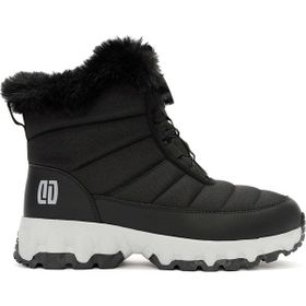 Derimod 25WFD490114 Dry Kadın Siyah Bağcıklı Kalın Tabanlı Waterproof Outdoor Bot