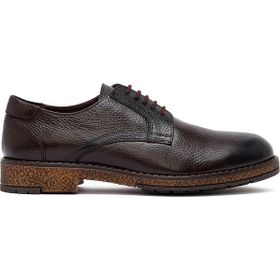 Derimod 25WFD6716FT Erkek Kahverengi Bağcıklı Deri Casual Ayakkabı