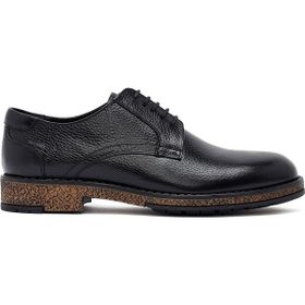 Derimod 25WFD6716FT Erkek Siyah Bağcıklı Deri Casual Ayakkabı