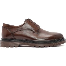 Derimod 25WFD677018 Erkek Kahverengi Bağcıklı Deri Casual Ayakkabı