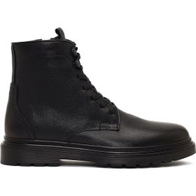 Derimod 25WFD678118 Siyah Fermuarlı Deri Casual Erkek Bot