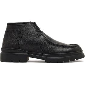 Derimod 25WFD7222FT Erkek Siyah Bağcıklı Deri Casual Bot