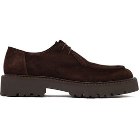 Derimod 25WFD828110 Erkek Kahverengi Bağcıklı Süet Deri Casual Ayakkabı